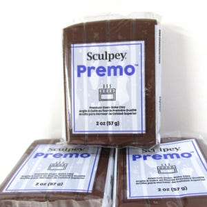 Premo Burnt Umber 2 ounce block polymer clay