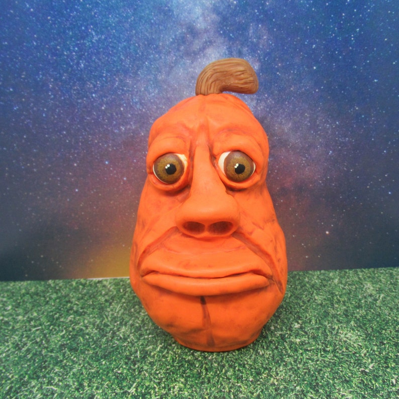 Grumpy the Pumpkin Table Top Decoration - Etsy