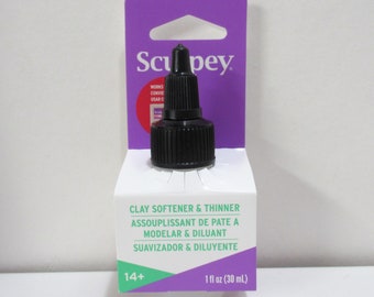 Flacon de 30 ml d'adoucissant et de diluant à l'argile Sculpey.