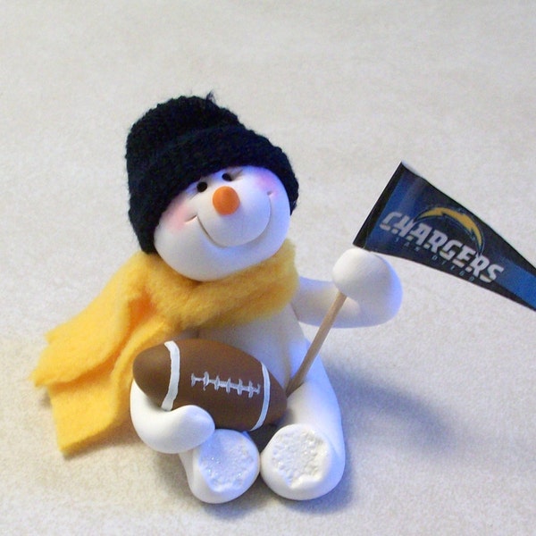 San Diego Chargers: snowman ornament