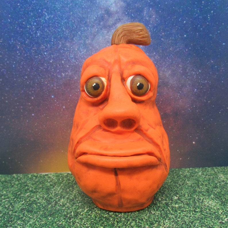 Grumpy the Pumpkin Table Top Decoration - Etsy