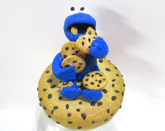 Cookie glass jar with The Cookie Monster