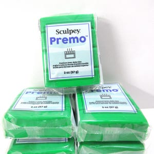 Premo Green 2 ounce block polymer clay