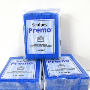 Bloque de arcilla polimérica Premo azul cobalto de 2 onzas