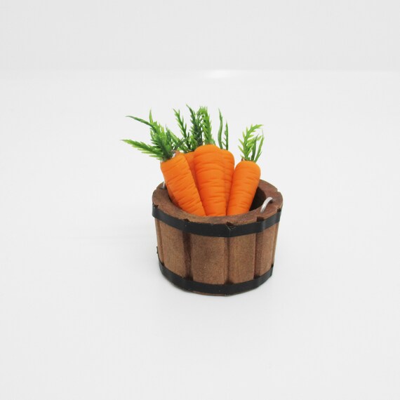 10x Carrot Dollhouse Miniature Food Vegetables Kitchen Tiny Fairy Garden Decor 