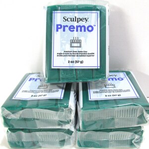 Premo Forest Green 2 ounce block polymer clay