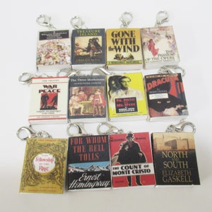 Miniature Book charms choose your favorite book title