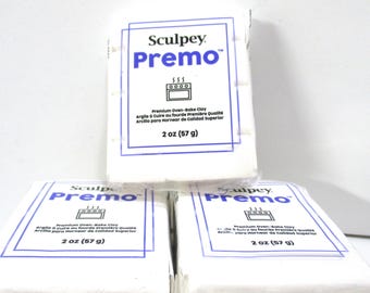 Arcilla polimérica en bloque Premo White de 2 onzas