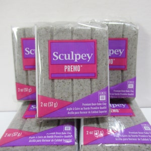 Premo gray granite 1 or 2 ounce block polymer clay image 2