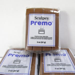 Raw Sienna Premo 2 ounce block polymer clay