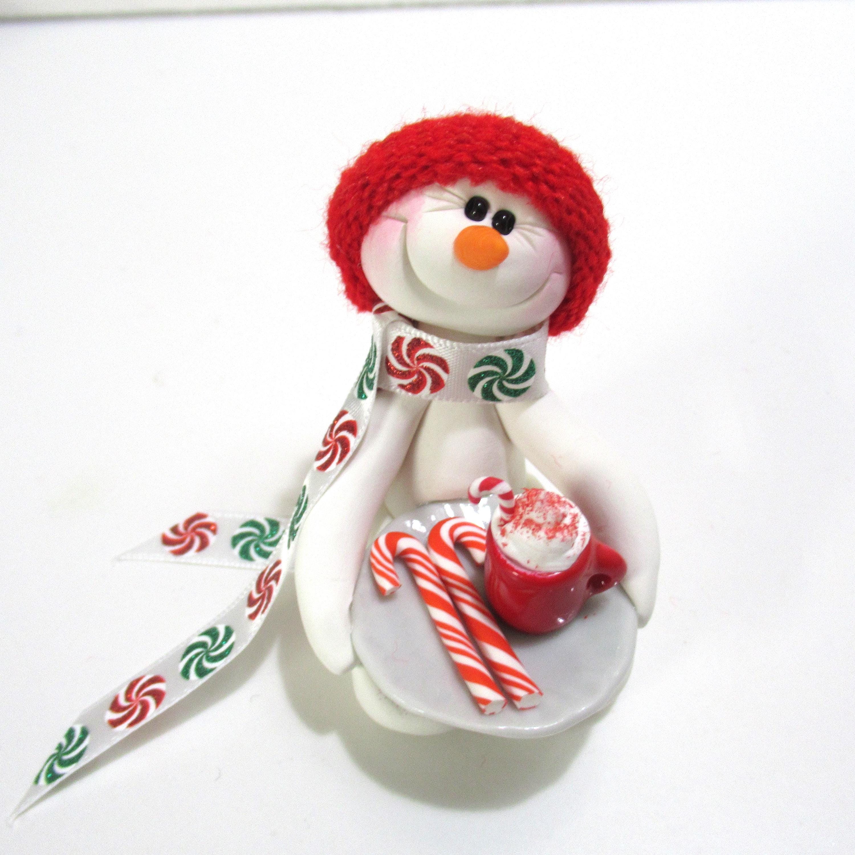 Bonhomme de neige à la menthe poivrée, 4 po, choix varié, 3 lb Bonhomme de neige à la menthe poivrée, 4 po, choix varié, 3 lb