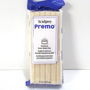 Premo translucent 8 or 4 ounce block colorless polymer clay