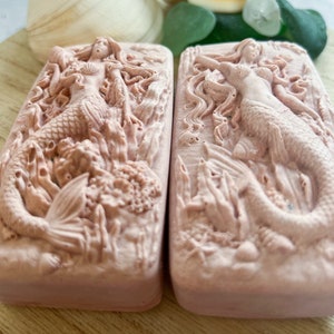 Watermelon Hidden Sea Glass Sea Salt Soap, Gift for Beach Lover, Fruity Soap, Summer Soap image 8