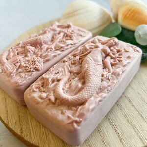 Watermelon Hidden Sea Glass Sea Salt Soap, Gift for Beach Lover, Fruity Soap, Summer Soap image 3