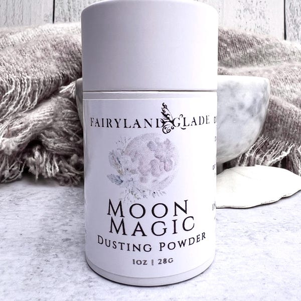 Moon Magic Body Powder, Moon Dusting Powder, Deodorant Powder, Dry Shampoo Powder, Stay Dry Powder, Travel Powder, Natural Powder, 1 oz