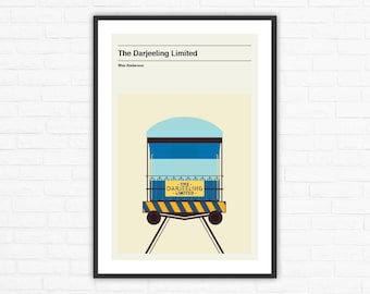 The Darjeeling Limited Minimalist Movie Poster, Wes Anderson