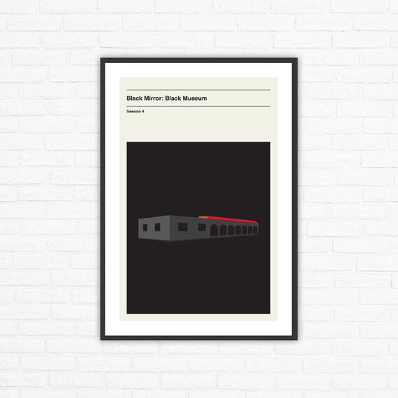 Black Mirror Season 4 Episode 6 Black Museum Minimalist Etsy