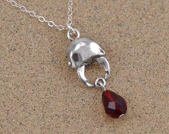 Stag Beetle Pendant Necklace - Sterling Silver