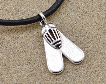 Fly of Valor Pendant - Ancient Egyptian Amulet - Insect Jewelry - Sterling Silver or Bronze