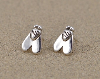 Fly of Valor Earrings - Sterling Silver - Ancient Egyptian - Lost Wax Cast