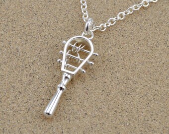 Sistrum Pendant - Ancient Egyptian Musical Instrument - Sterling Silver - Lost Wax Cast