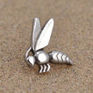 Egyptian Bee Hieroglyph Pin / Tie Tack - Sterling SIlver or Bronze