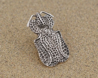 Lace Bug Pin / Tie Tack - Sterling Silver