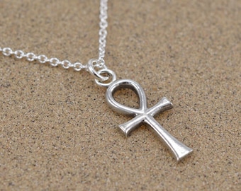 Ankh Pendant - Ancient Egyptian Key of Life - Sterling Silver