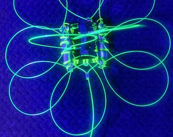 Stinson Crab Snare 10 Loop Submarine Pontoon With Bigger Stainless Steel Cage(UV Reactive) 8oz