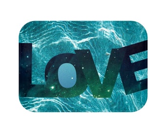 Alfombrilla de baño Love Galaxy Wave