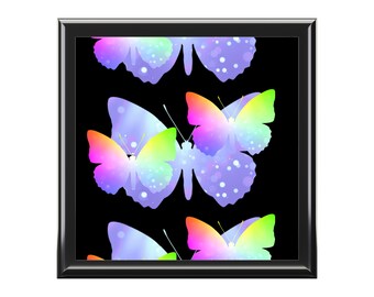 Rainbow Butterfly Jewelry Box