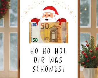 Christmas money gift for St. Nicholas Day, wish-fulfilling money packaging, DIY Christmas gift idea, gift voucher PDF download