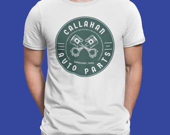 Callahan Auto Parts Logo Funny Movie T-shirt