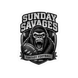 Custom Fantasy Football League Logo Sticker, Personalized Fantasy Team Logo, Draft Day League Sticker, Commissioner Gift, Custom Sticker