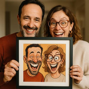 Funny Custom Couple Portrait from Photo,Digital Caricature Gift,Personalized Downloadable Art,Digital,Custom Cartoon,Funny Custom Caricature