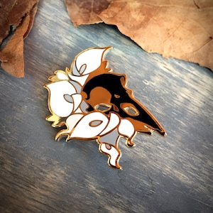 Calla Lilies Raven Black Edition Enamel Pin
