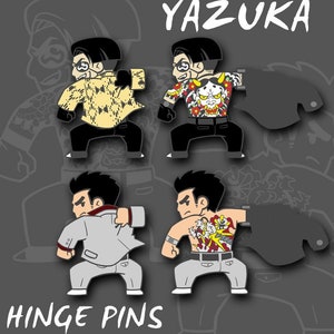 YK Kiryu Majima Ichiban Enamel Pin