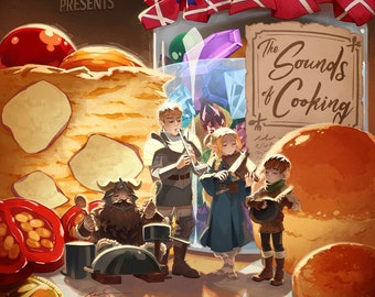 Delicious in Dungeons Sounds of Cooking Foil Print