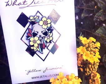 Yellow Jasmine Mouse Enamel Pin