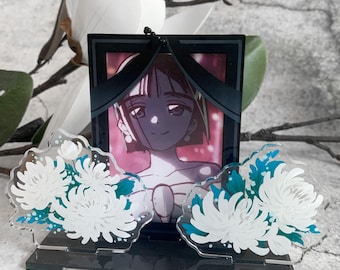 Funeral Frame Card Holder Standee Charm