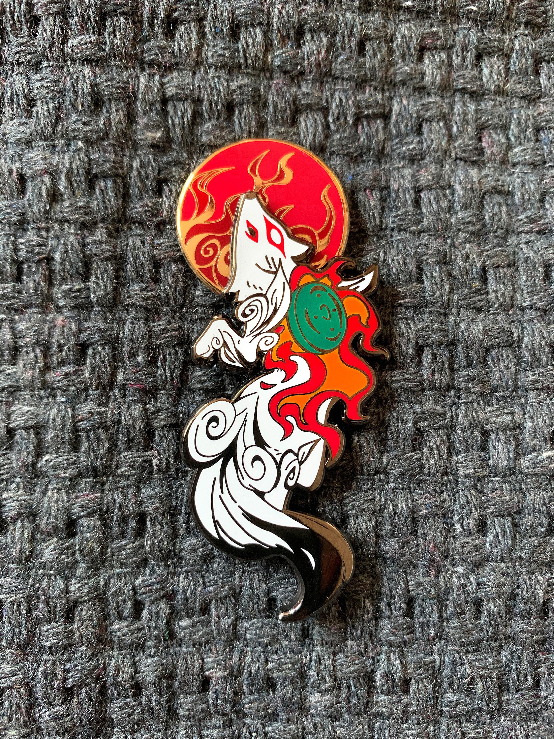 Okami Enamel Pin - Etsy