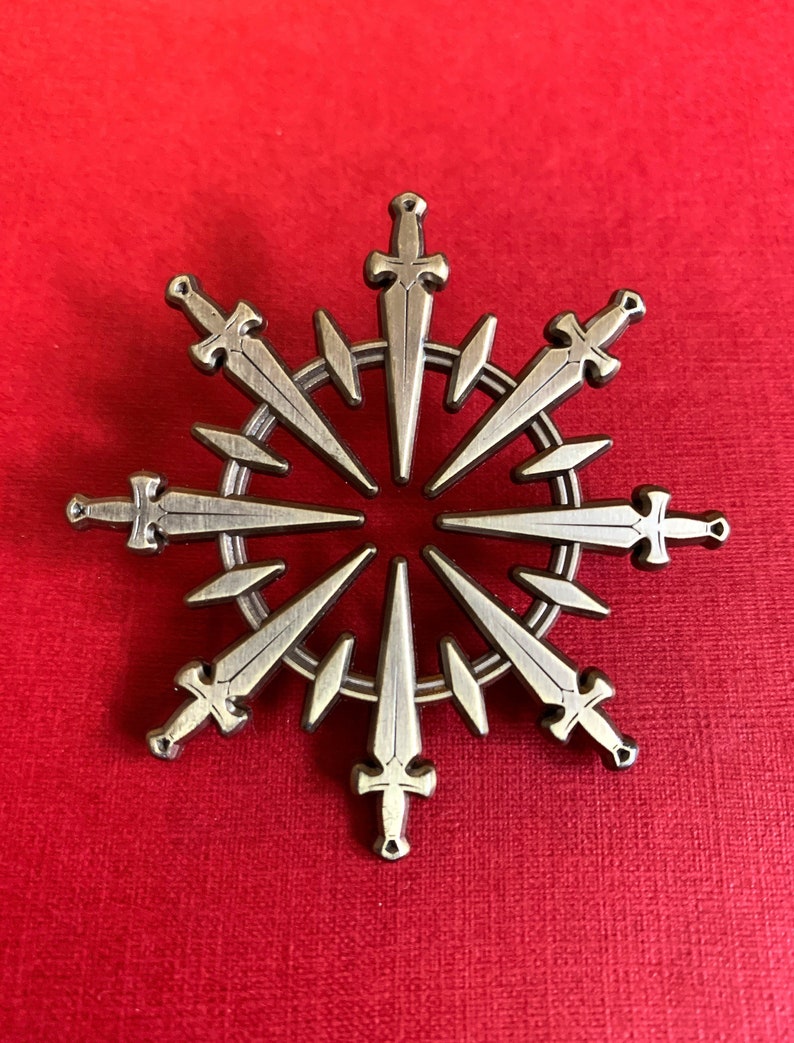 Ring of Daggers Enamel Pin
