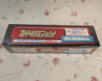 Topps Gold Baseball Picture Cards/1992 Official Set/793 cards/Unopened