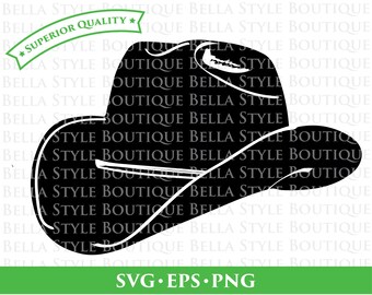 Cowboy Cowgirl Hat svg png eps cut file