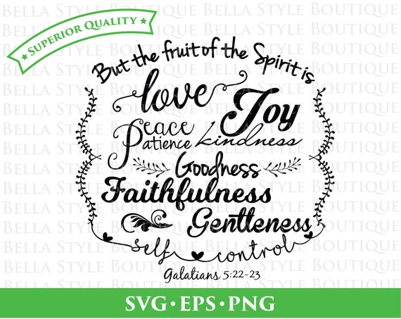 Download Fruit Of The Spirit Christian Scripture Svg Png Eps Cut File Etsy