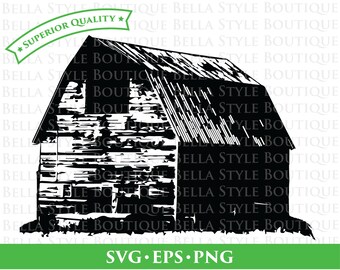 Vintage Barn svg png eps cut file