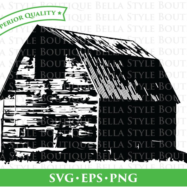 Vintage Barn svg png eps cut file