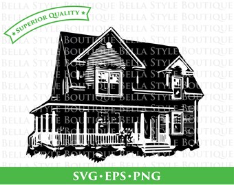Old Farmhouse svg png eps cut file