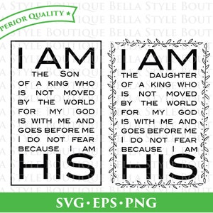 Io sono sua figlia e suo figlio svg png eps file di taglio