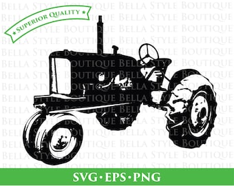 Vintage Tractor svg png eps cut file
